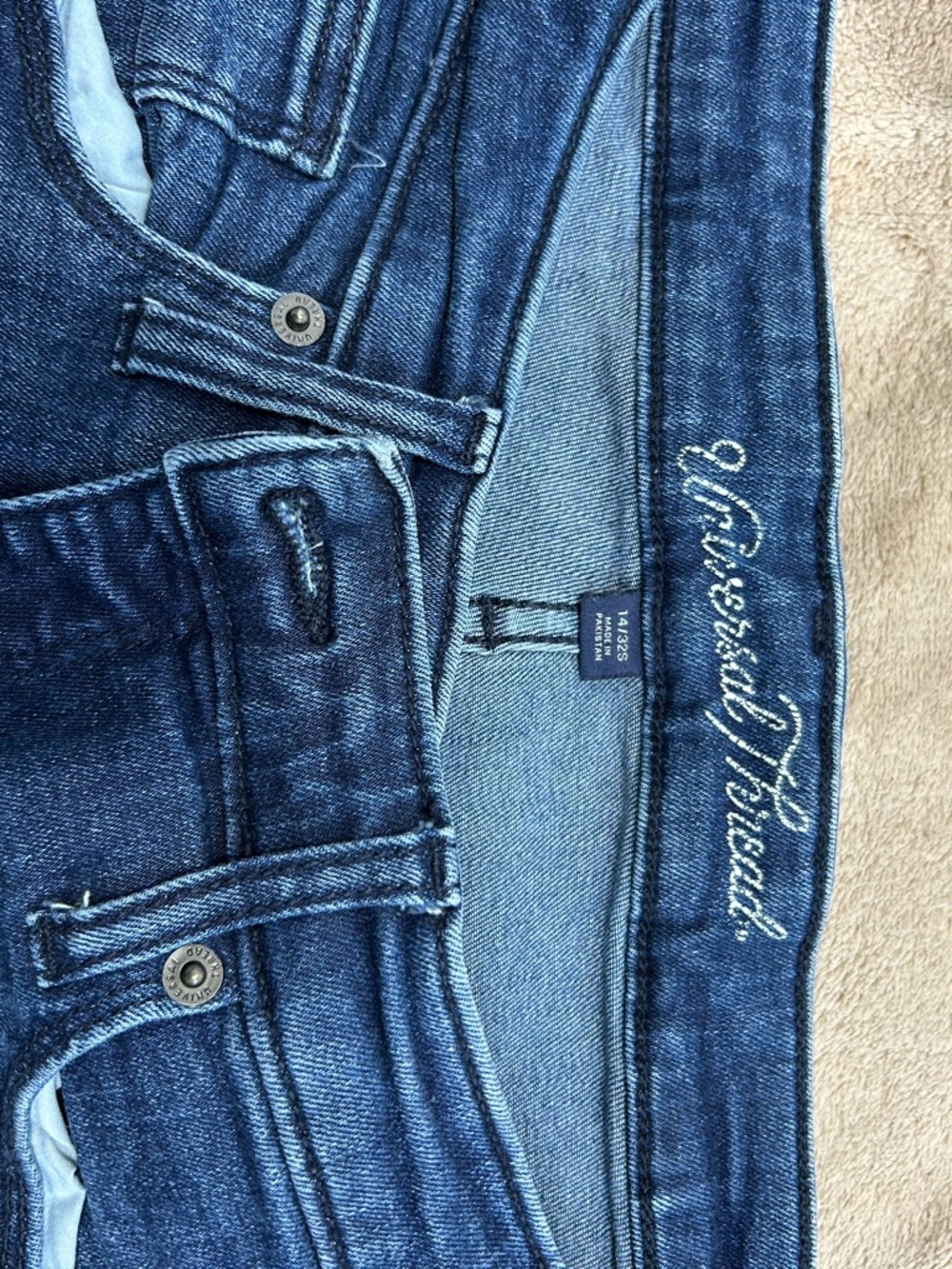 American Threads Women's High-Rise Jeans - Indigo Blue Wash